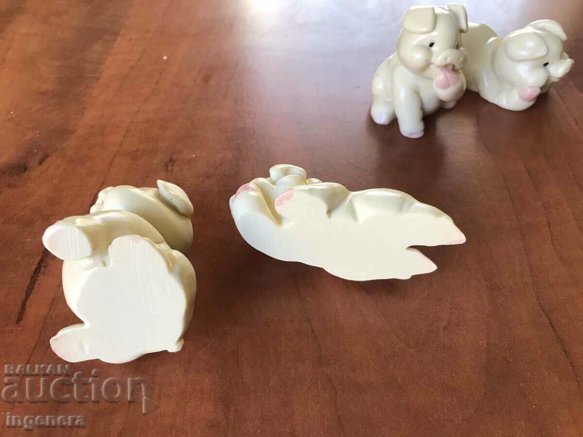 PIG FIGURE 6 AND 8 CM LENGTH. HEAVY CAST COMPOSITION - 7 PIG FIGURE 6 AND 8 CM LENGTH. HEAVY CAST COMPOSITION - 7