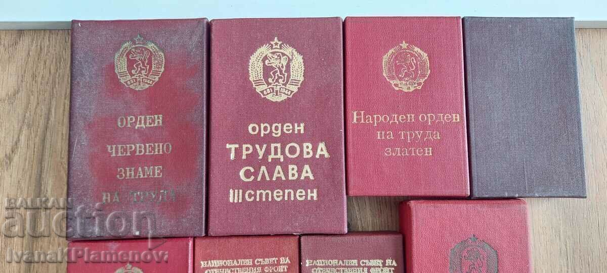 Boxes and certificates of orders for collectors with price 36.00 BGN | € 18.41 Boxes and certificates of orders for collectors with price 36.00 BGN | € 18.41