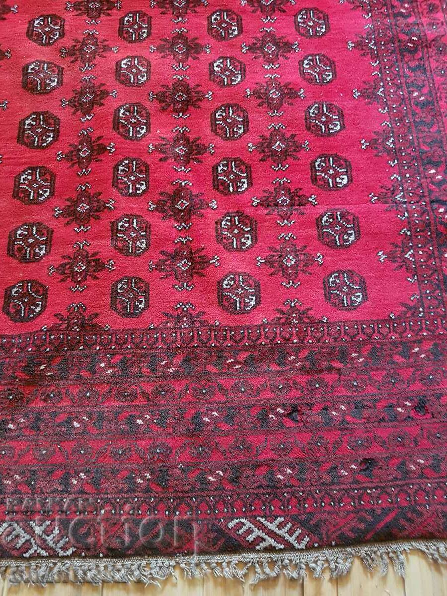 19С Рядък антикварен голям вълнен килим Бухара, 280х200см. с цена 2500.00 лв. | € 1278.23 19С Рядък антикварен голям вълнен килим Бухара, 280х200см. с цена 2500.00 лв. | € 1278.23