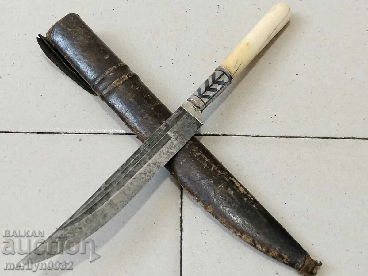 Knife with ivory handle, silver niello, ORIGINAL dagger Knife with ivory handle, silver niello, ORIGINAL dagger
