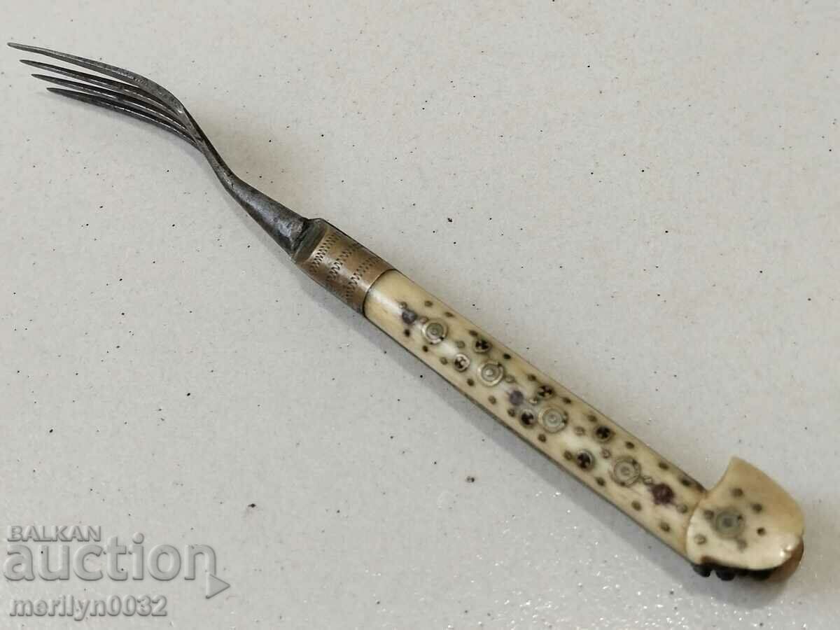 Auction Balkan haidushka Ottoman fork ORIGINAL dagger knife Auction Balkan haidushka Ottoman fork ORIGINAL dagger knife
