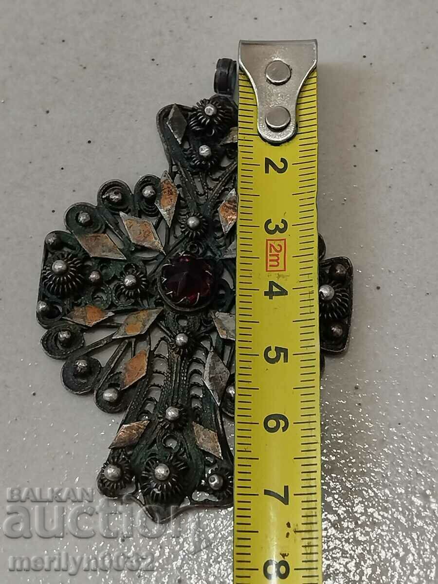Auction Renaissance cross silver 17.5 g filigree granulation jewelry Auction Renaissance cross silver 17.5 g filigree granulation jewelry