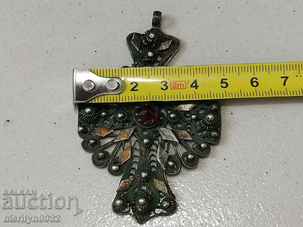 Delivery of Renaissance cross silver 17.5 g filigree granulation jewelry Delivery of Renaissance cross silver 17.5 g filigree granulation jewelry