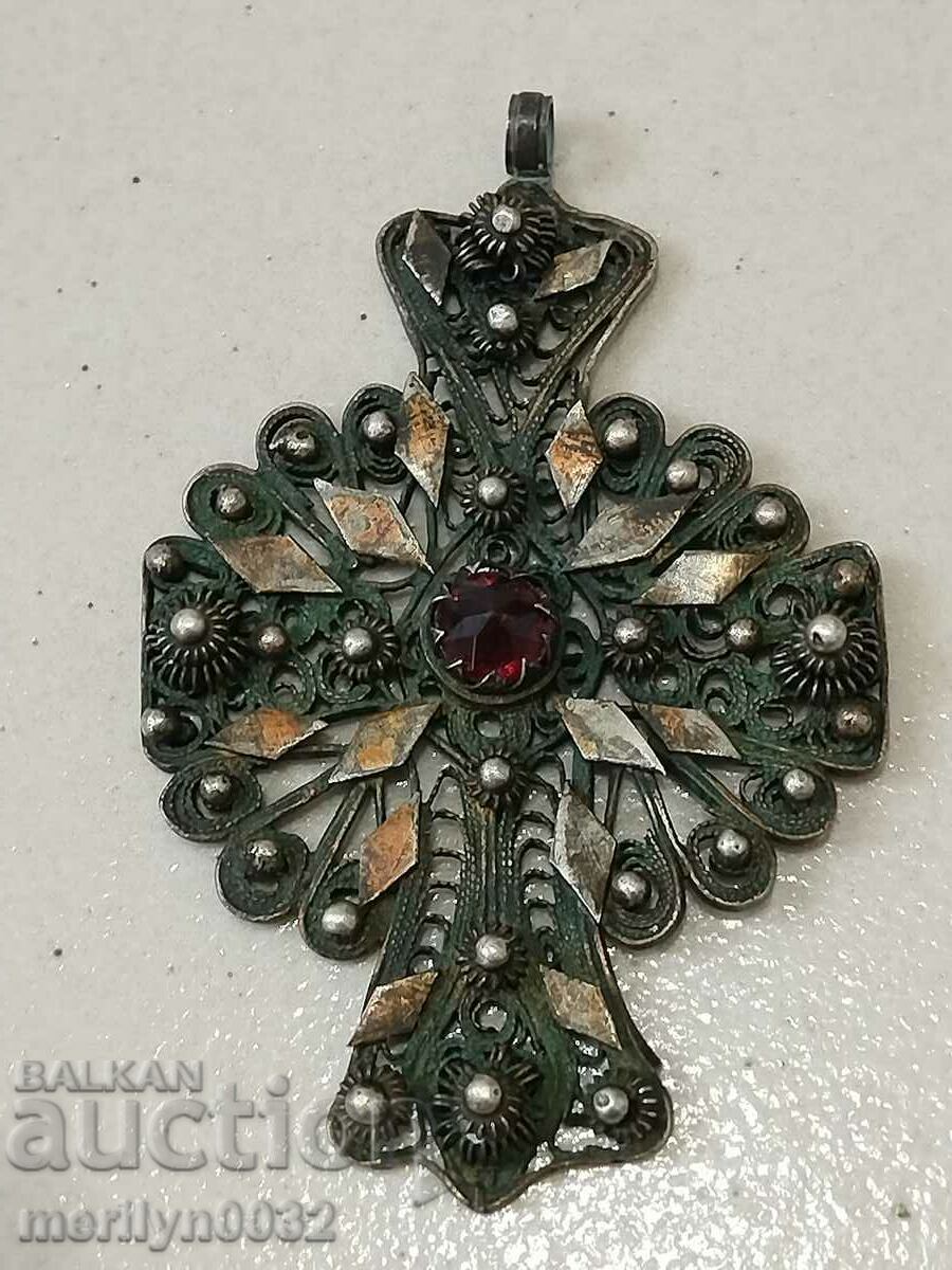 Renaissance cross silver 17.5 g filigree granulation jewelry - 7 Renaissance cross silver 17.5 g filigree granulation jewelry - 7