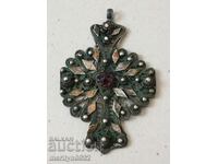 Renaissance cross silver filigree granulation jewel jewel