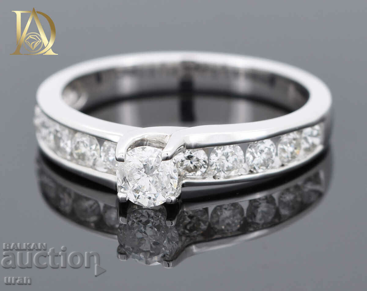 New Gold Ring with 0.94ct Natural Diamonds with price 1600.00 BGN | € 818.07