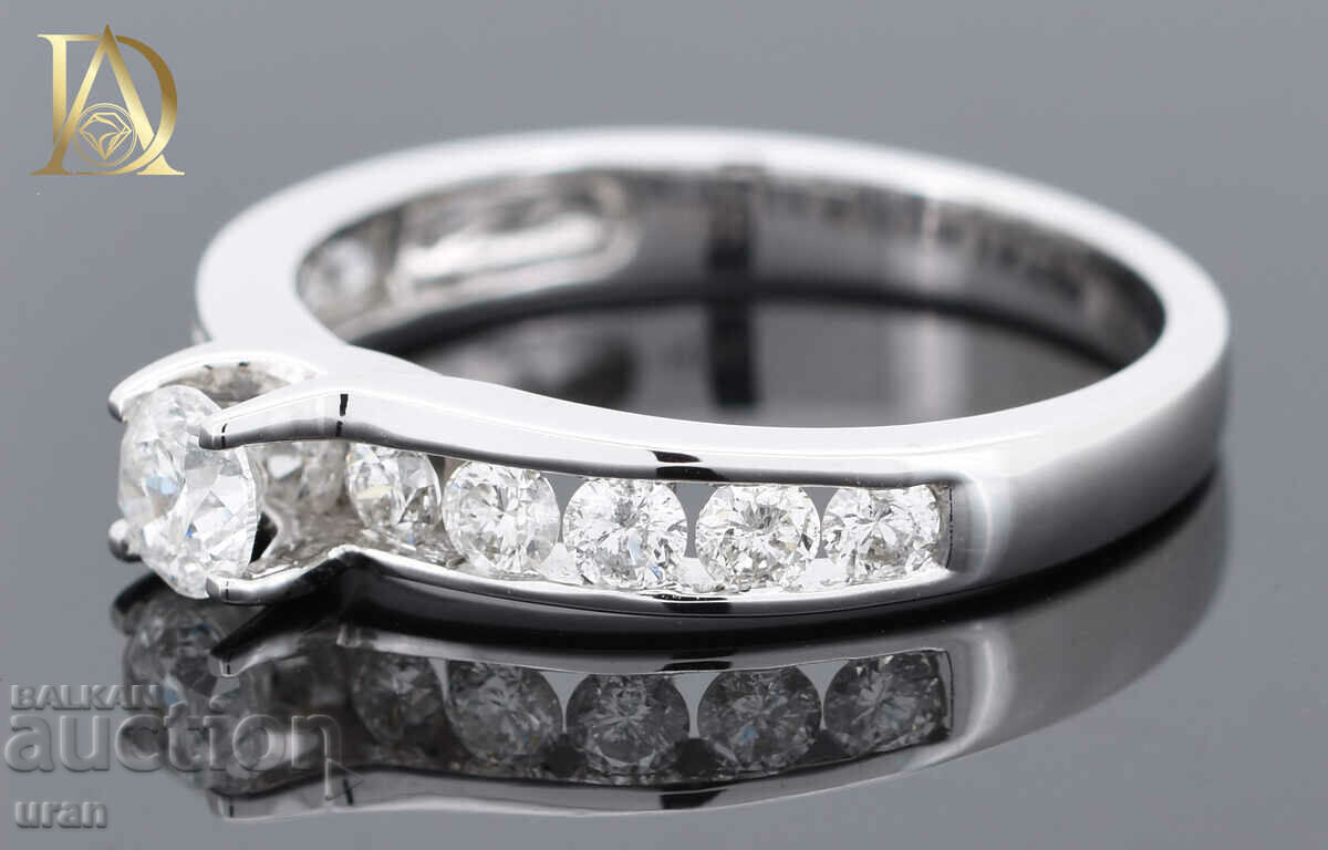 Delivery of New Gold Ring with 0.94ct Natural Diamonds