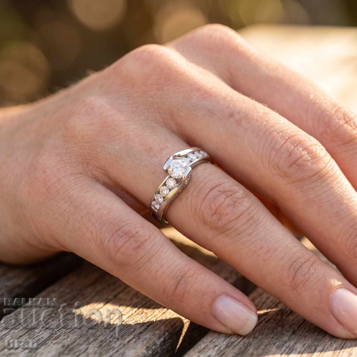 Inel de aur nou cu diamante naturale de 1,16 ct - 5 Inel de aur nou cu diamante naturale de 1,16 ct - 5