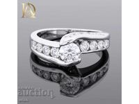 New Gold Ring with 1.16ct Natural Diamonds
