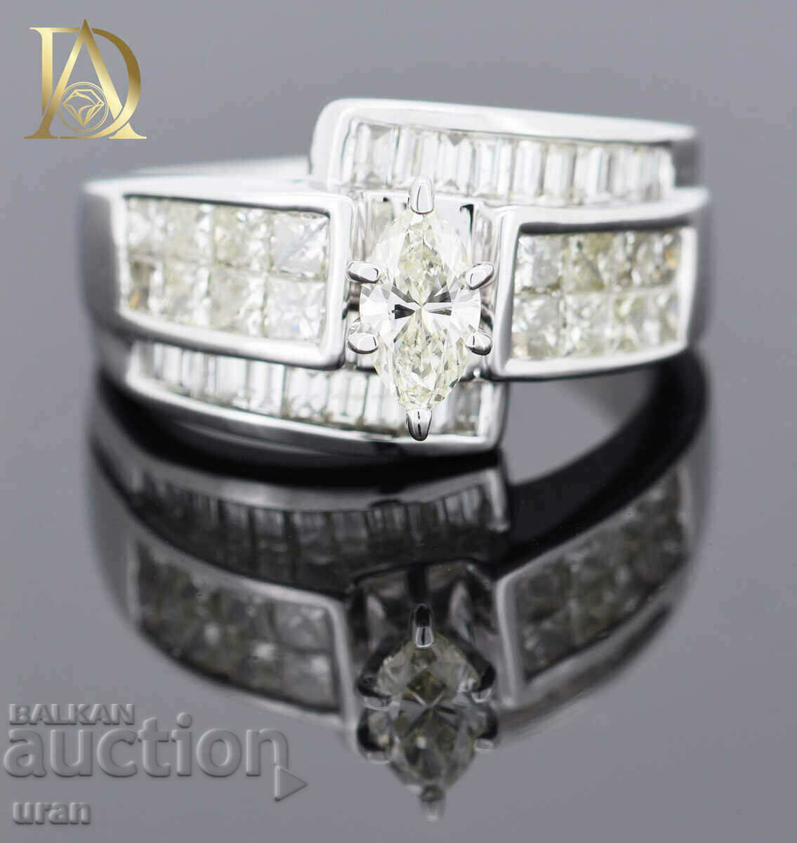 Inel de aur nou cu diamante naturale de 2,12 ct cu preț € 2500.00 | 4889.58 BGN Inel de aur nou cu diamante naturale de 2,12 ct cu preț € 2500.00 | 4889.58 BGN