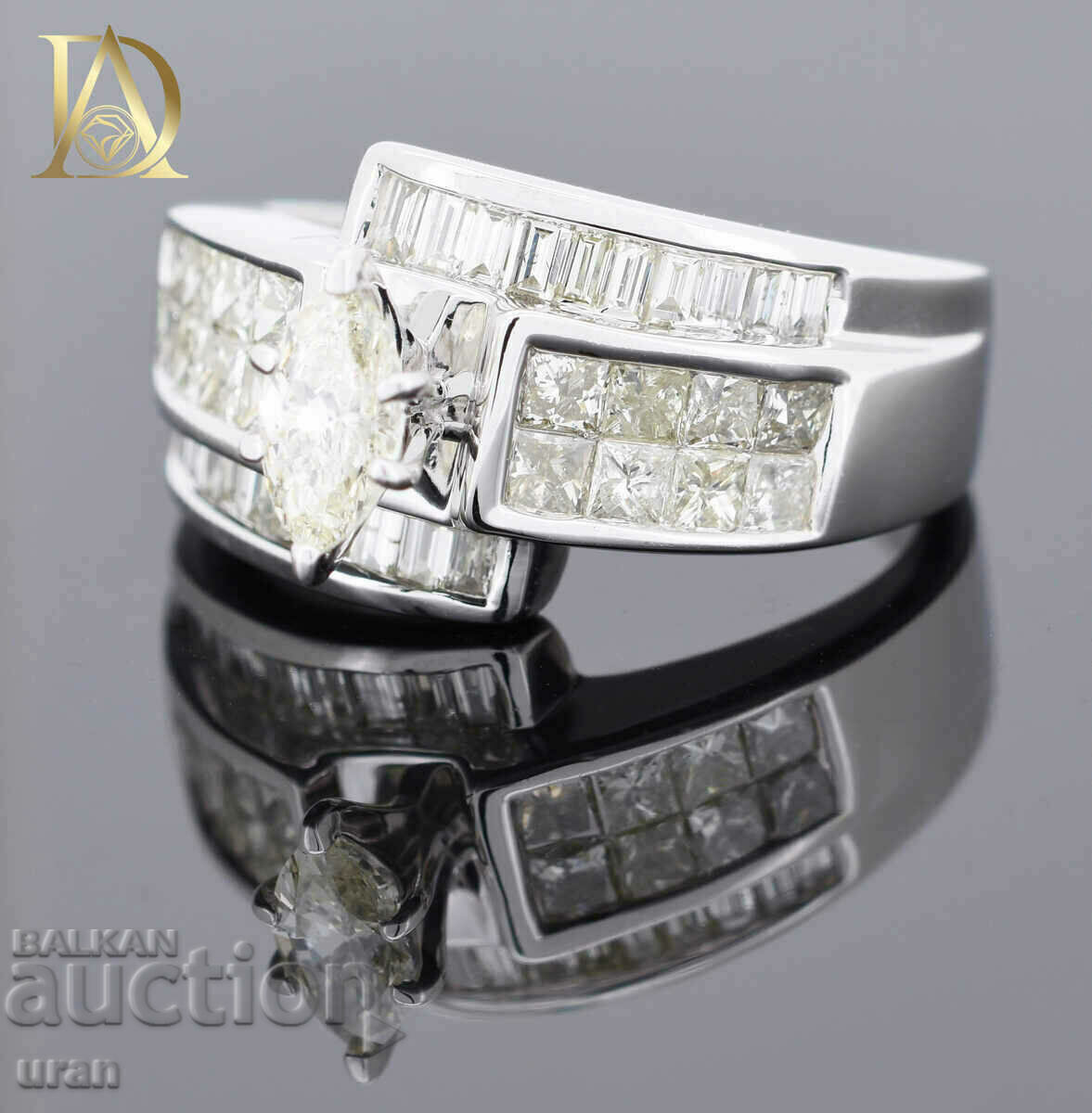 Delivery of New Gold Ring with 2.12ct Natural Diamonds