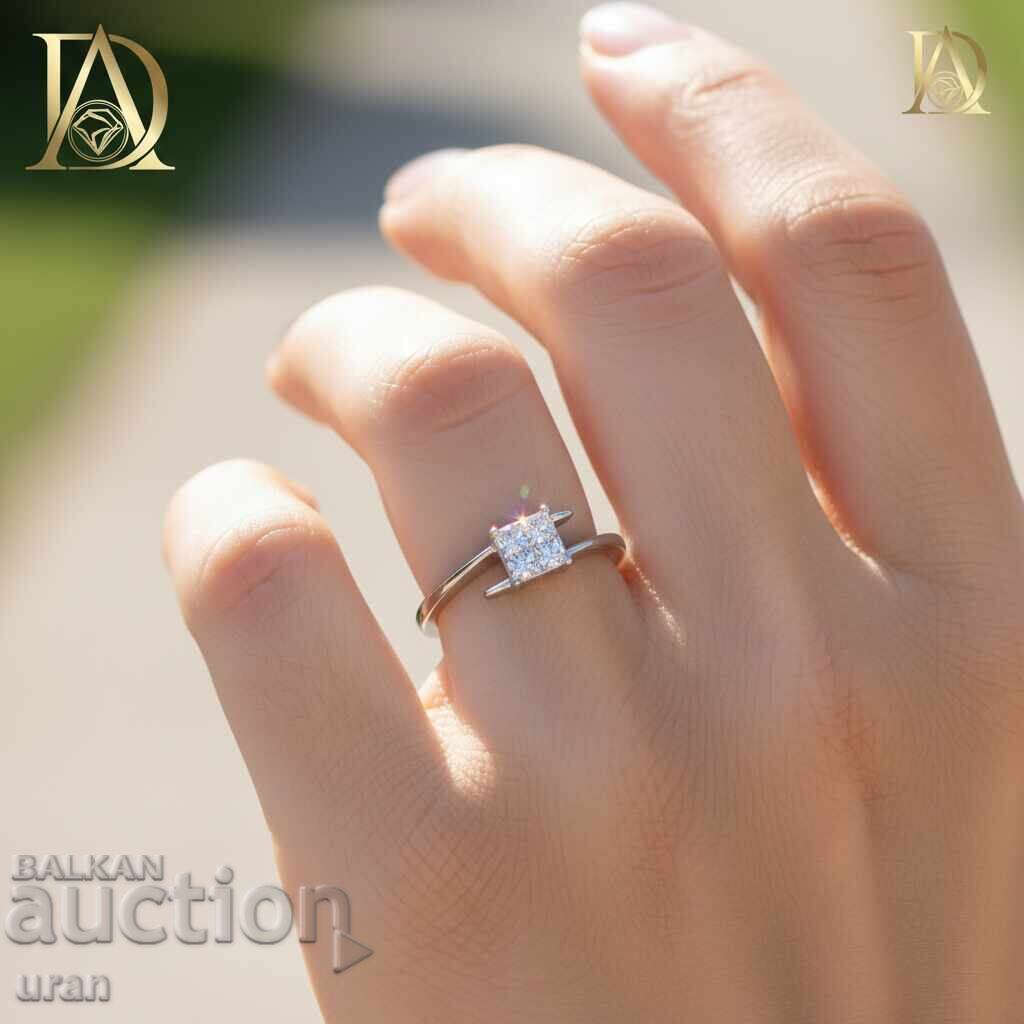 Inel de aur nou cu diamante naturale de 0,37 ct cu preț € 900.00 | 1760.25 BGN