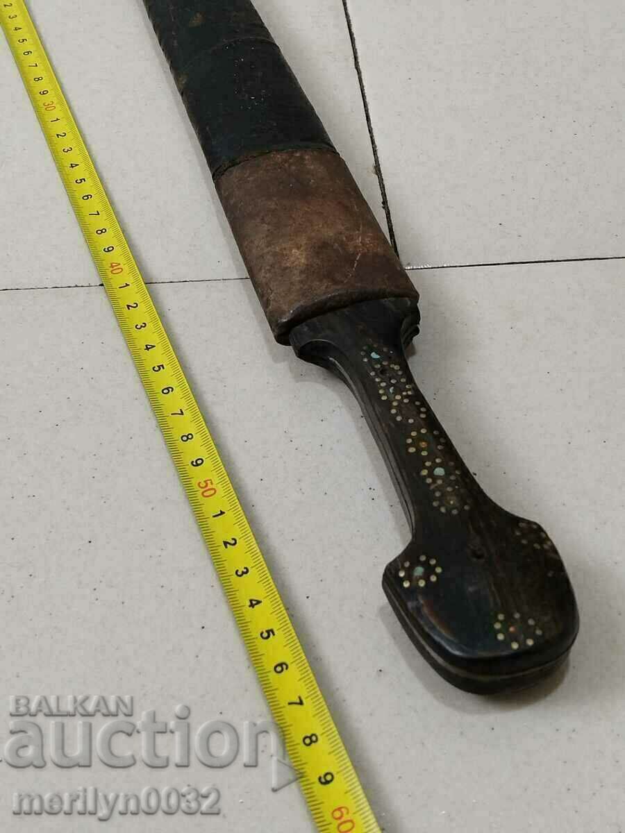 Казашка черкезка хайдушка османска кама 58см кинжал нож - 5 Казашка черкезка хайдушка османска кама 58см кинжал нож - 5