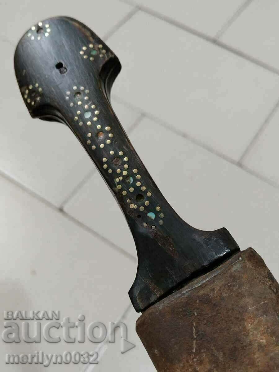Казашка черкезка хайдушка османска кама 58см кинжал нож - 6 Казашка черкезка хайдушка османска кама 58см кинжал нож - 6