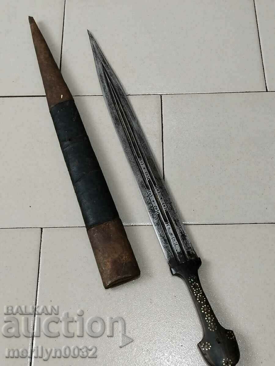 Cossack Circassian haidushka Ottoman dagger 58cm dagger knife