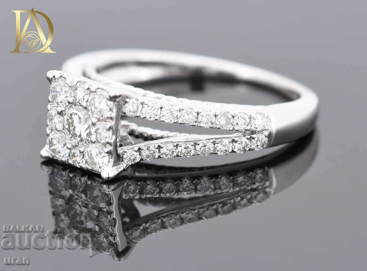 Auction New Gold Ring with 0.72ct Natural Diamonds Auction New Gold Ring with 0.72ct Natural Diamonds