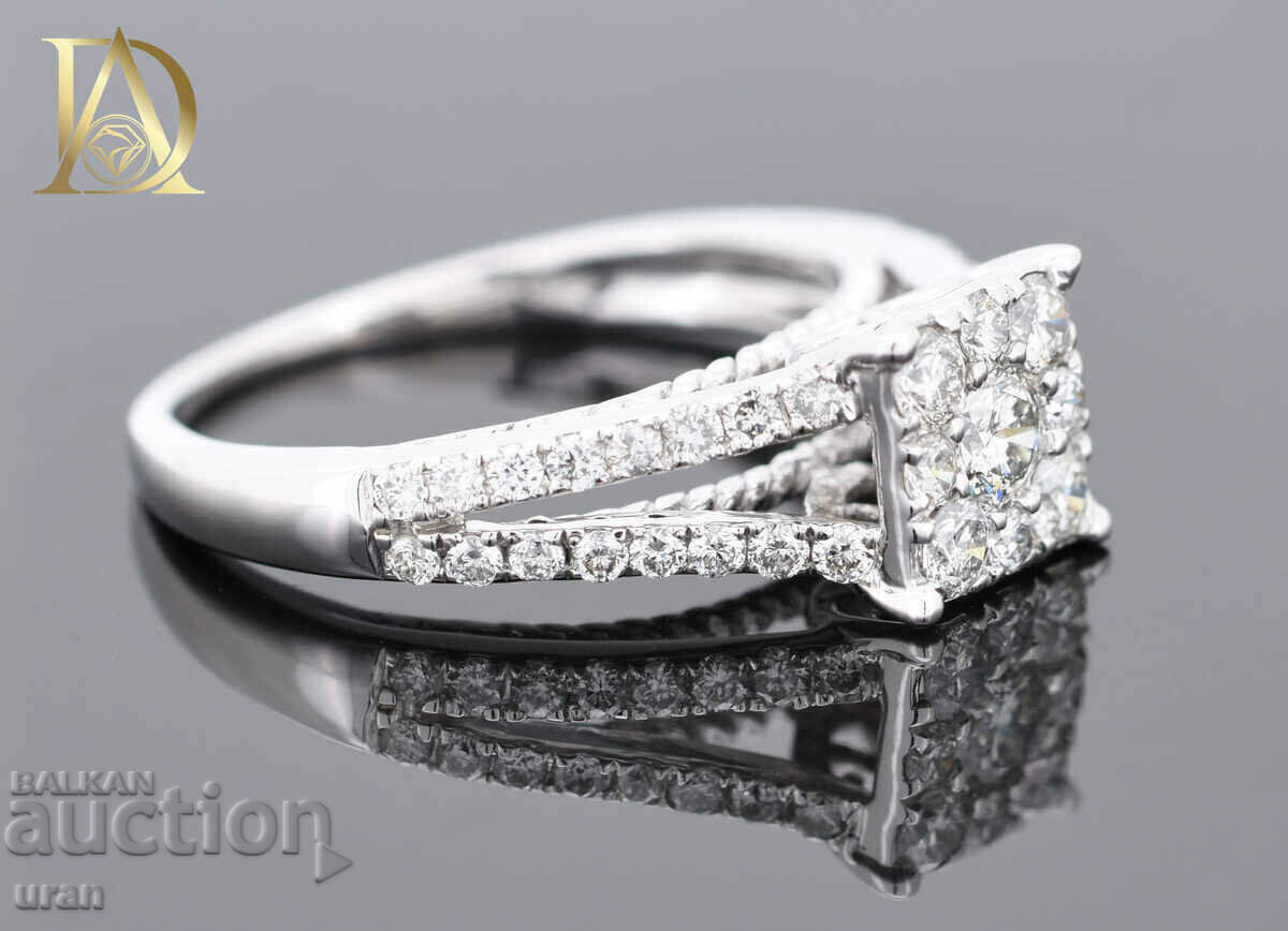 Delivery of New Gold Ring with 0.72ct Natural Diamonds