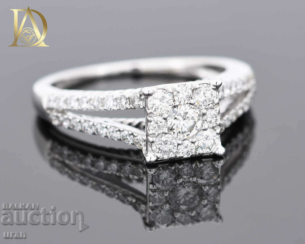 New Gold Ring with 0.72ct Natural Diamonds - 5 New Gold Ring with 0.72ct Natural Diamonds - 5