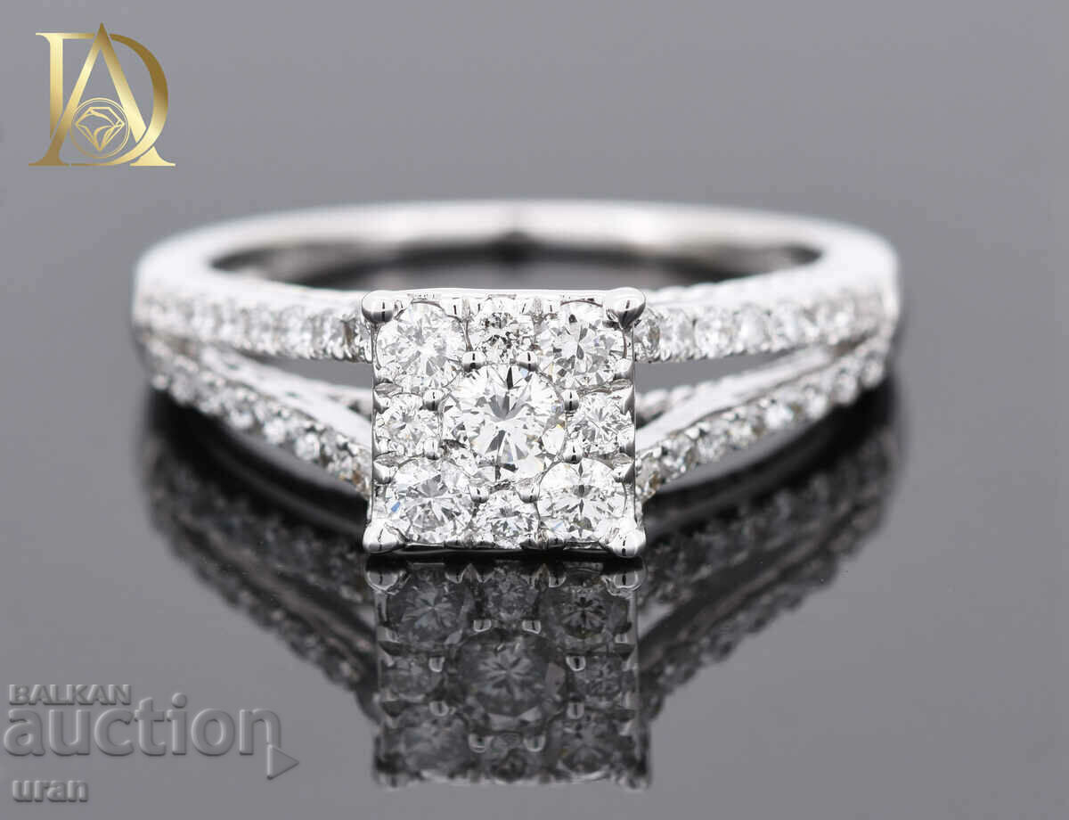 New Gold Ring with 0.72ct Natural Diamonds