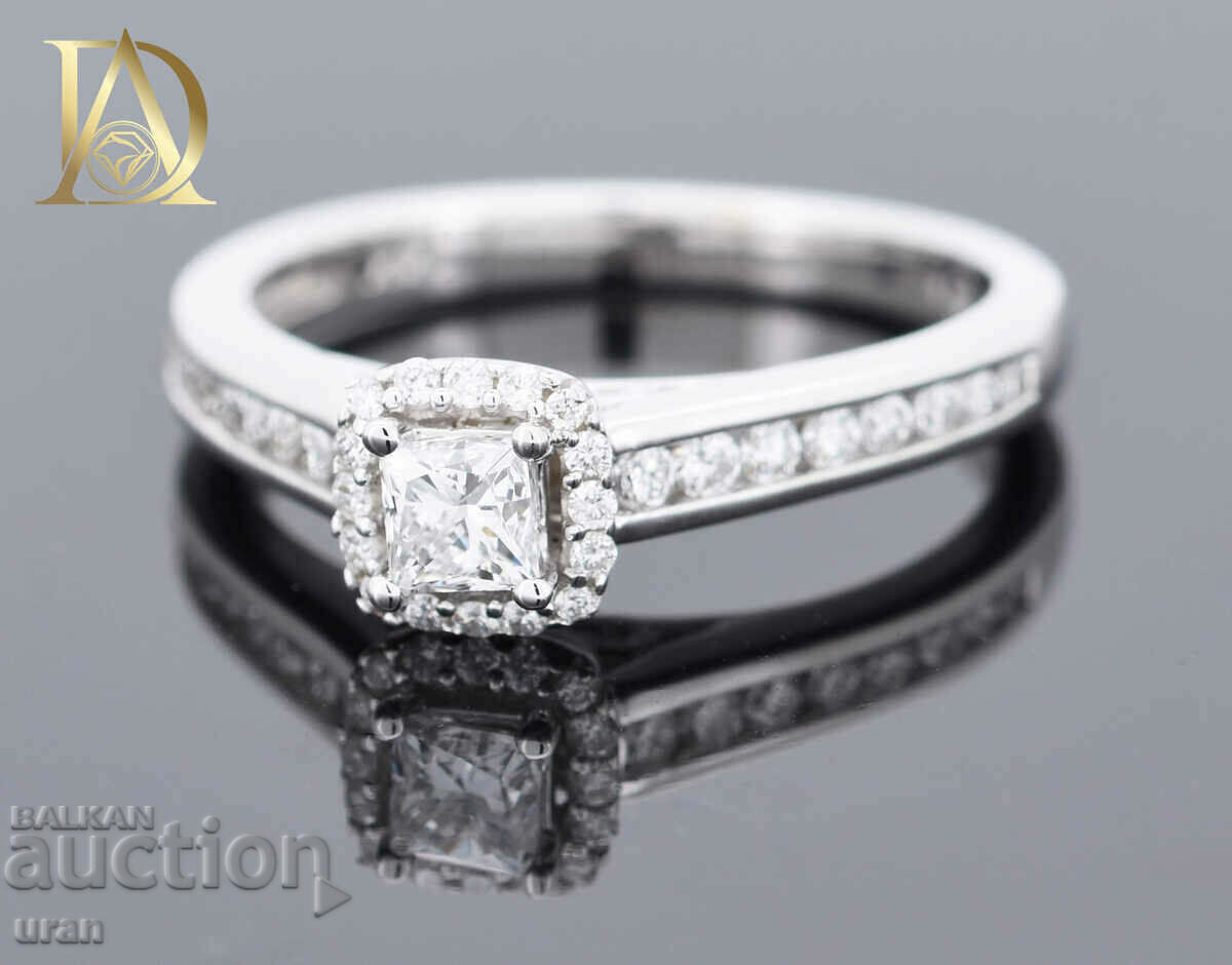 New Gold Ring with 0.86ct Natural Diamonds with price 2800.00 BGN | € 1431.62 New Gold Ring with 0.86ct Natural Diamonds with price 2800.00 BGN | € 1431.62