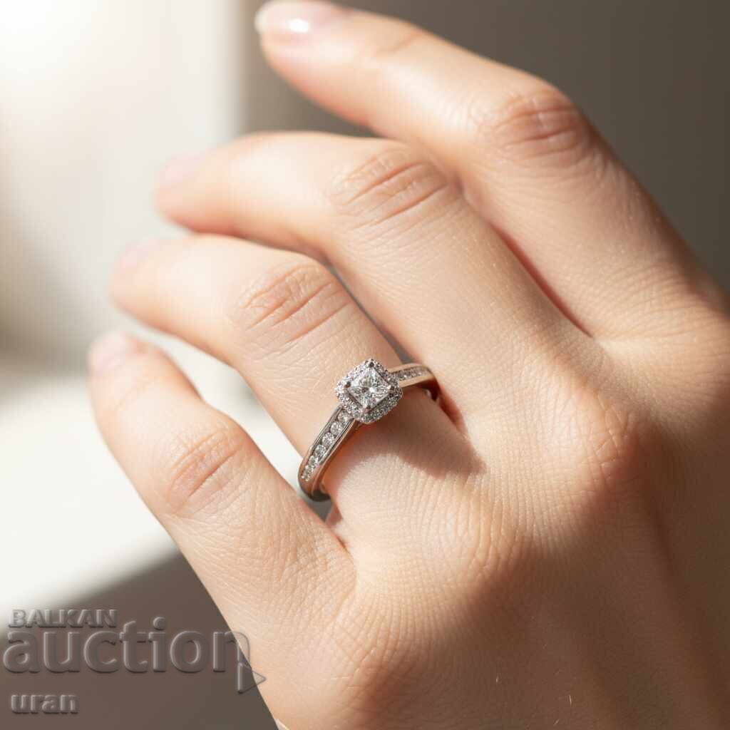 Inel de aur nou cu diamante naturale de 0,86 ct cu preț € 2200.00 | 4302.83 BGN