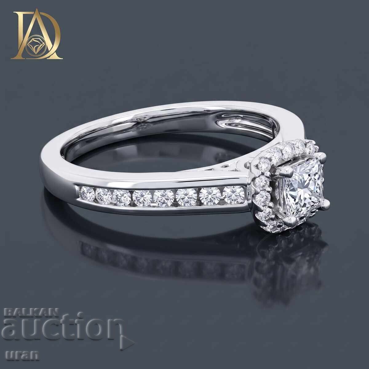 Inel de aur nou cu diamante naturale de 0,86 ct cu preț € 2200.00 | 4302.84 BGN