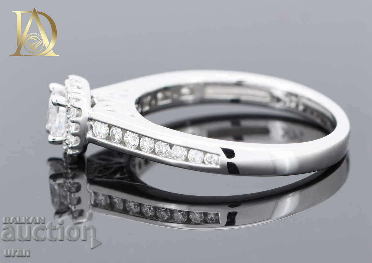 Delivery of New Gold Ring with 0.86ct Natural Diamonds Delivery of New Gold Ring with 0.86ct Natural Diamonds