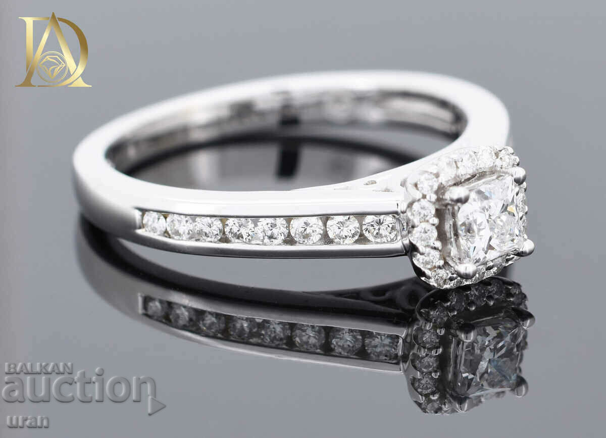 New Gold Ring with 0.86ct Natural Diamonds - 5 New Gold Ring with 0.86ct Natural Diamonds - 5