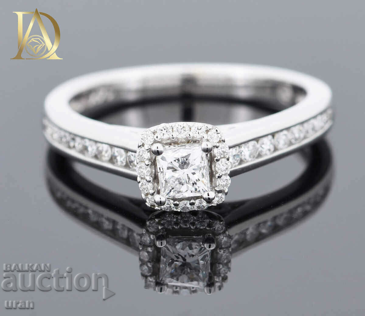 New Gold Ring with 0.86ct Natural Diamonds