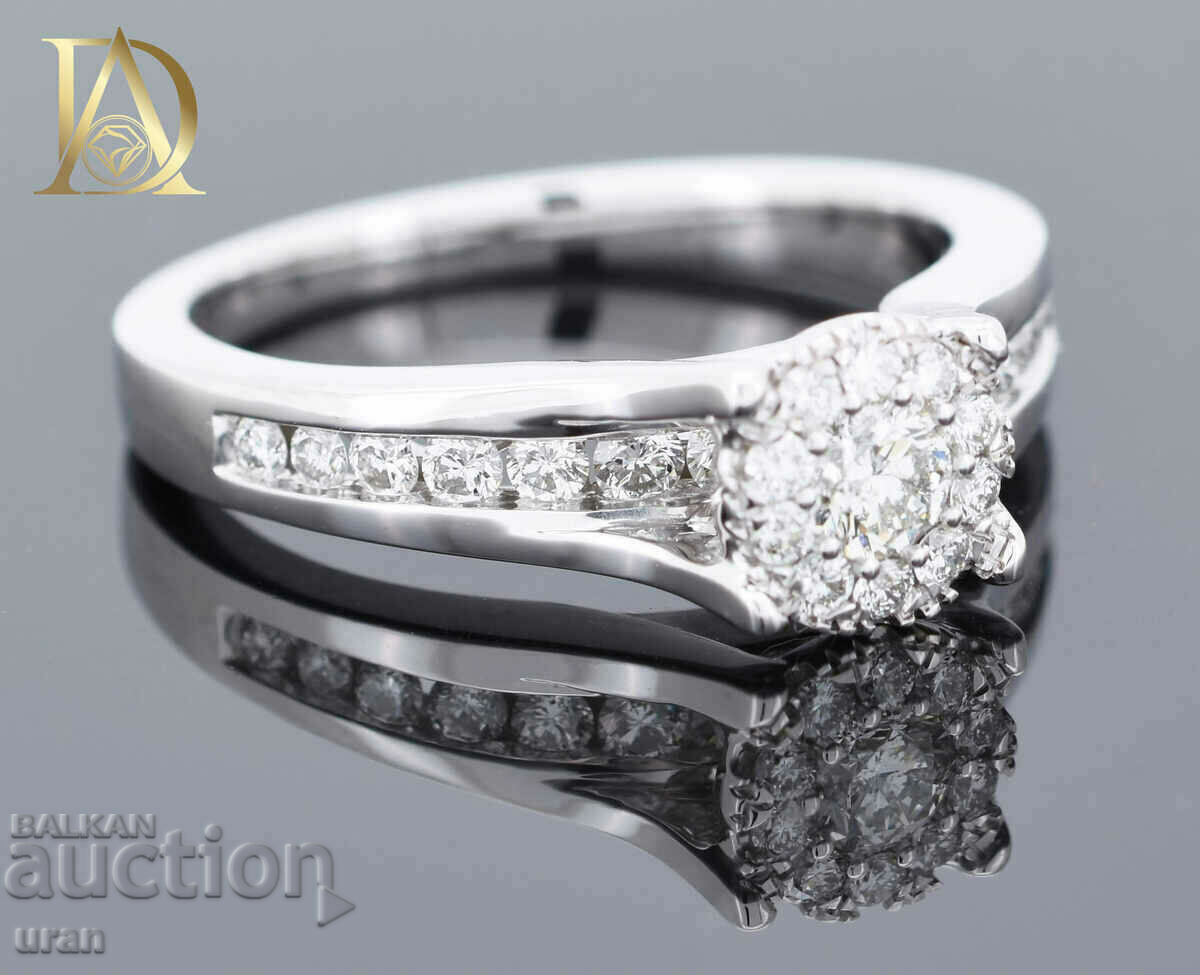 Нов Сет от Два Златни Пръстена с 1.04кт Естествени Брилянти - 5 Нов Сет от Два Златни Пръстена с 1.04кт Естествени Брилянти - 5