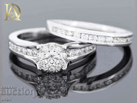 New Set of Two Gold Rings with 1.04ct Natural Diamonds