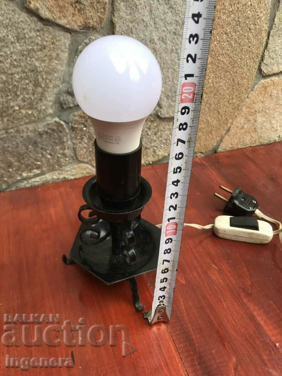 WROUGHT IRON TABLE LAMP - USSR with price 27.00 BGN | € 13.80 WROUGHT IRON TABLE LAMP - USSR with price 27.00 BGN | € 13.80
