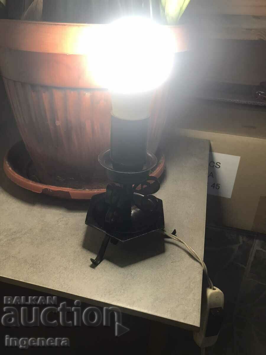 WROUGHT IRON TABLE LAMP - USSR - 6 WROUGHT IRON TABLE LAMP - USSR - 6