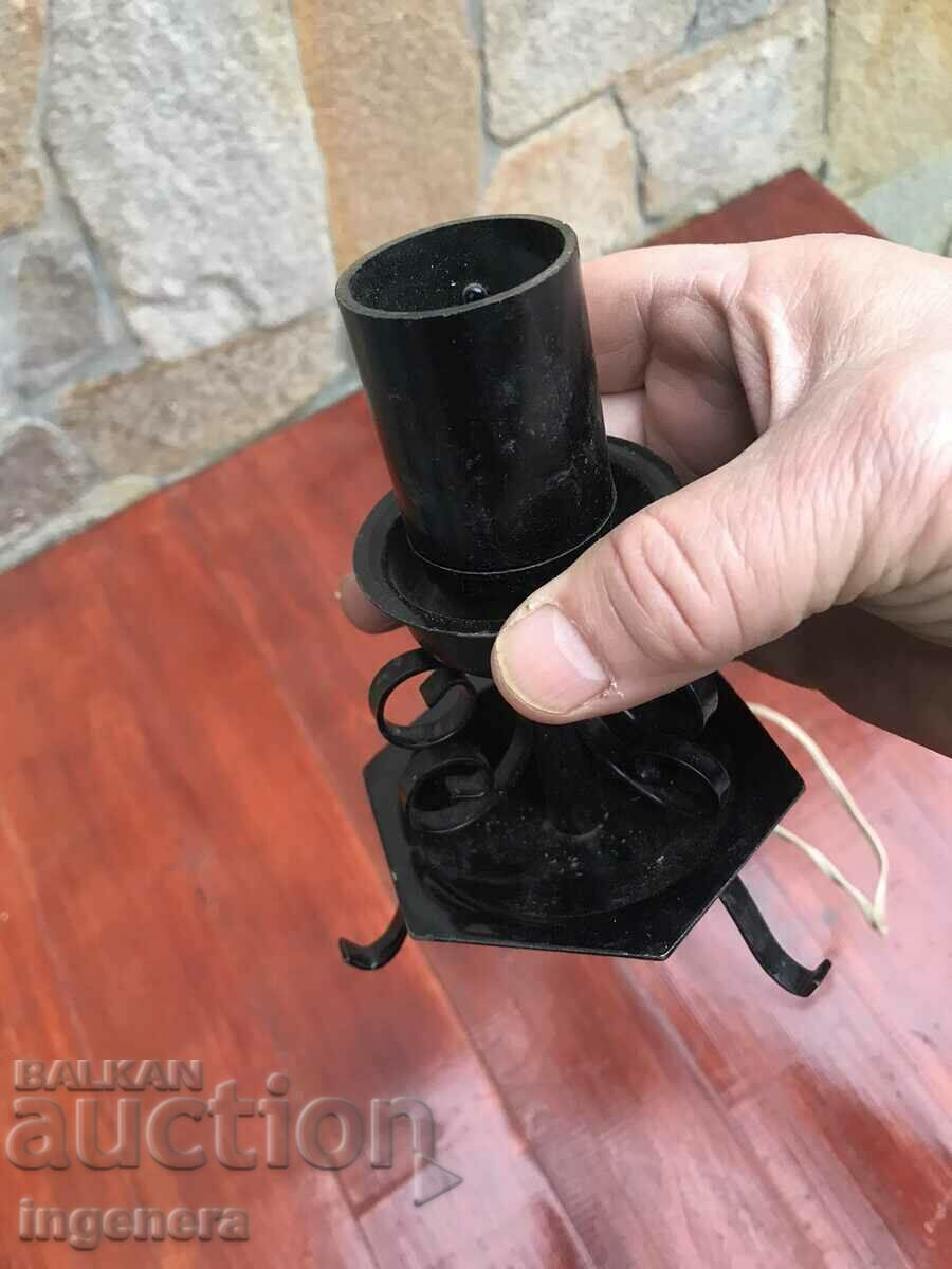 WROUGHT IRON TABLE LAMP - USSR - 7 WROUGHT IRON TABLE LAMP - USSR - 7