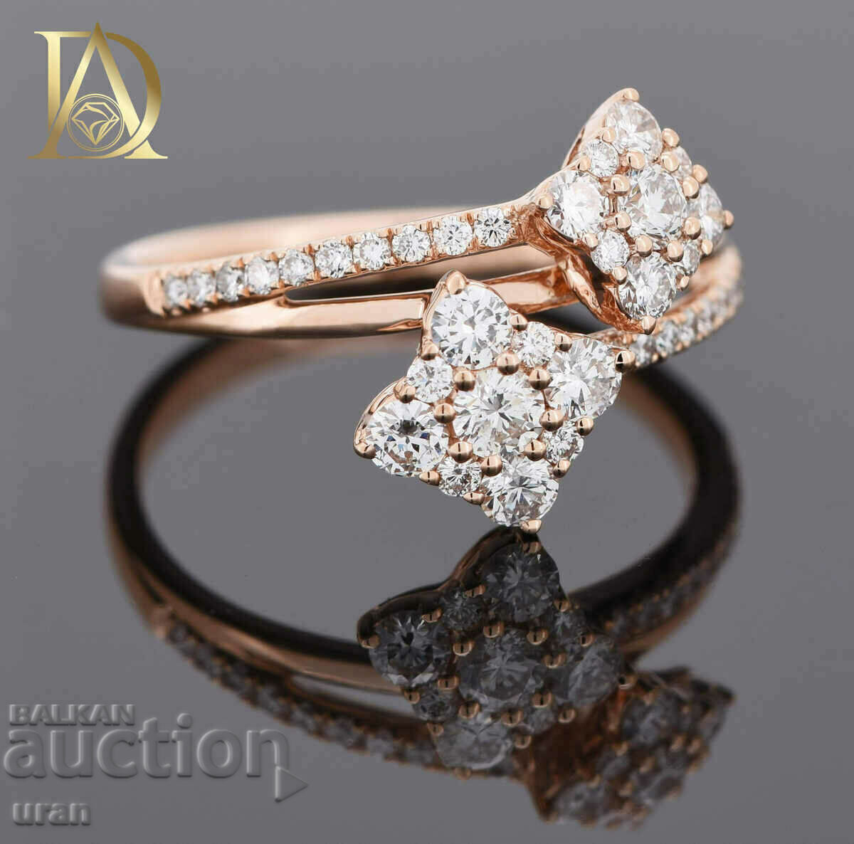 Inel de aur nou cu diamante naturale de 0,69 ct - 5