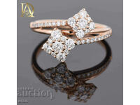 New Gold Ring with 0.69ct Natural Diamonds