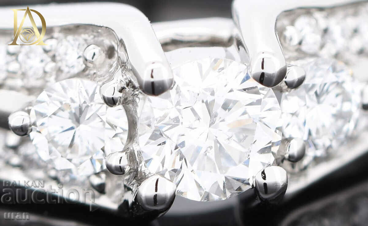 Inel de aur nou cu diamante naturale de 0,96 ct - 6