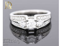 New Gold Ring with 0.96ct Natural Diamonds