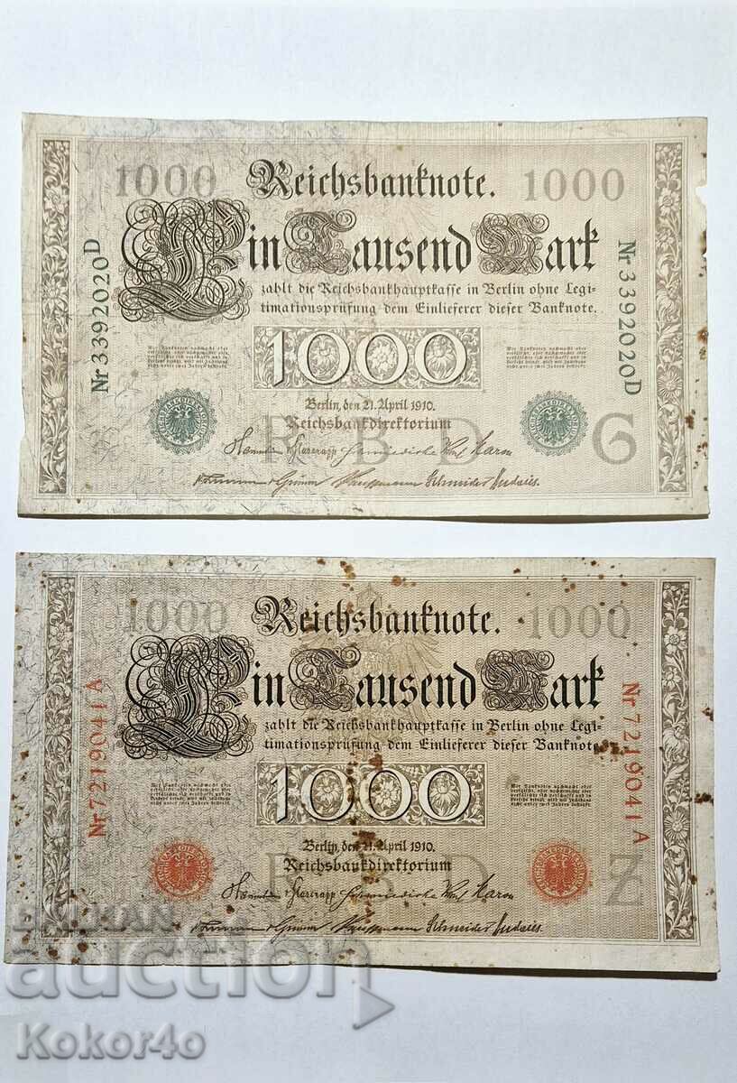 1000 μάρκα 1910