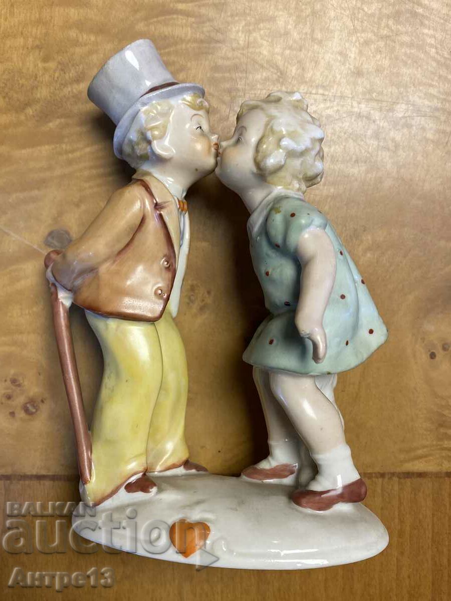 Old German porcelain figure