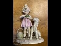 Old German Porcelain Figure