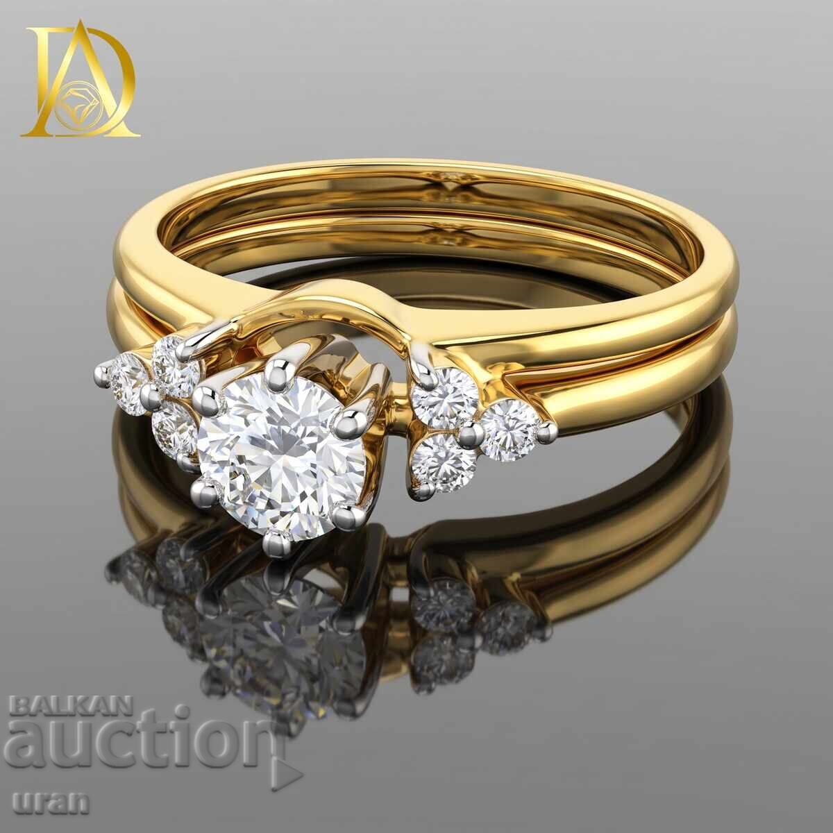 New Gold Ring with 0.44ct Natural Diamonds with price € 1400.00 | 2738.17 BGN