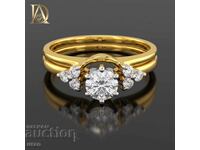 New Gold Ring with 0.44ct Natural Diamonds