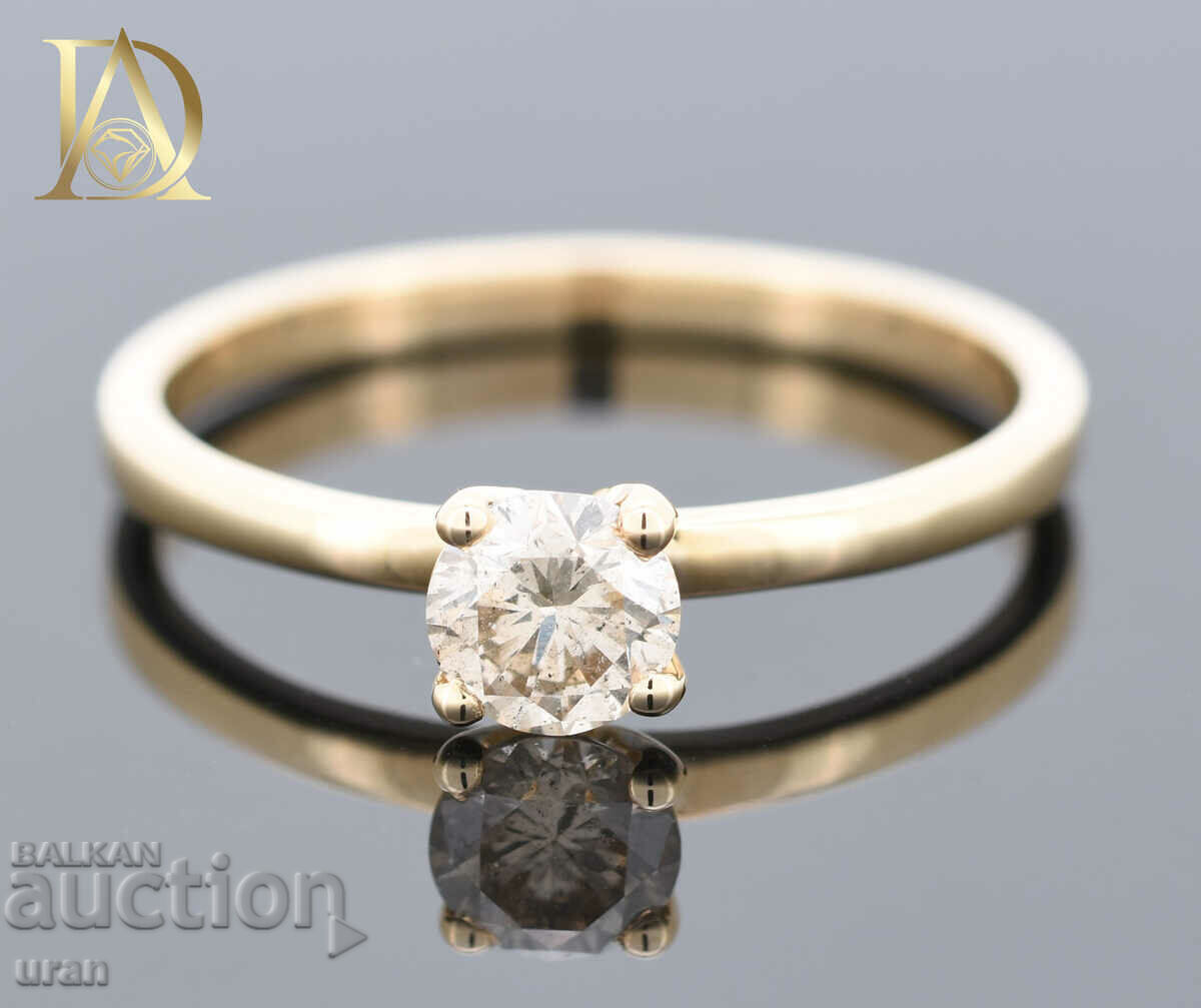 New Gold Ring with 0.50ct Natural Diamond with price 1000.00 BGN | € 511.29 New Gold Ring with 0.50ct Natural Diamond with price 1000.00 BGN | € 511.29