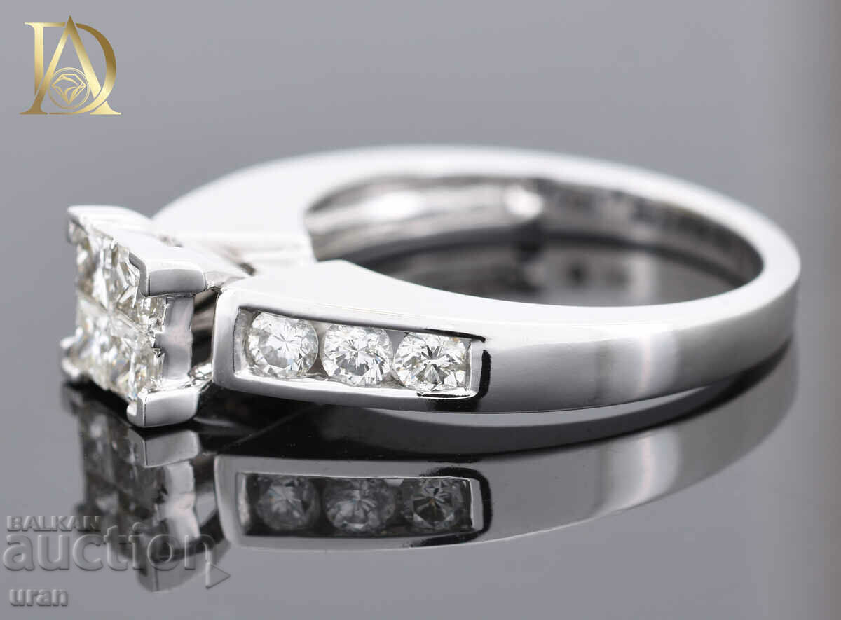 Delivery of New Gold Ring with 1.04ct Natural Diamonds Delivery of New Gold Ring with 1.04ct Natural Diamonds