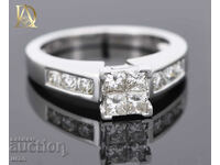 New Gold Ring with 1.04ct Natural Diamonds