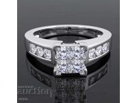 New Gold Ring with 1.04ct Natural Diamonds