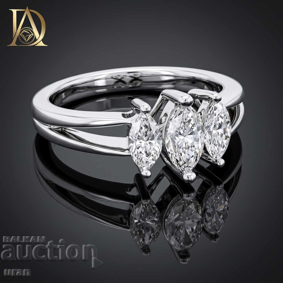 Inel de aur nou cu diamante naturale de 0,81 ct cu preț € 2000.00 | 3911.67 BGN Inel de aur nou cu diamante naturale de 0,81 ct cu preț € 2000.00 | 3911.67 BGN