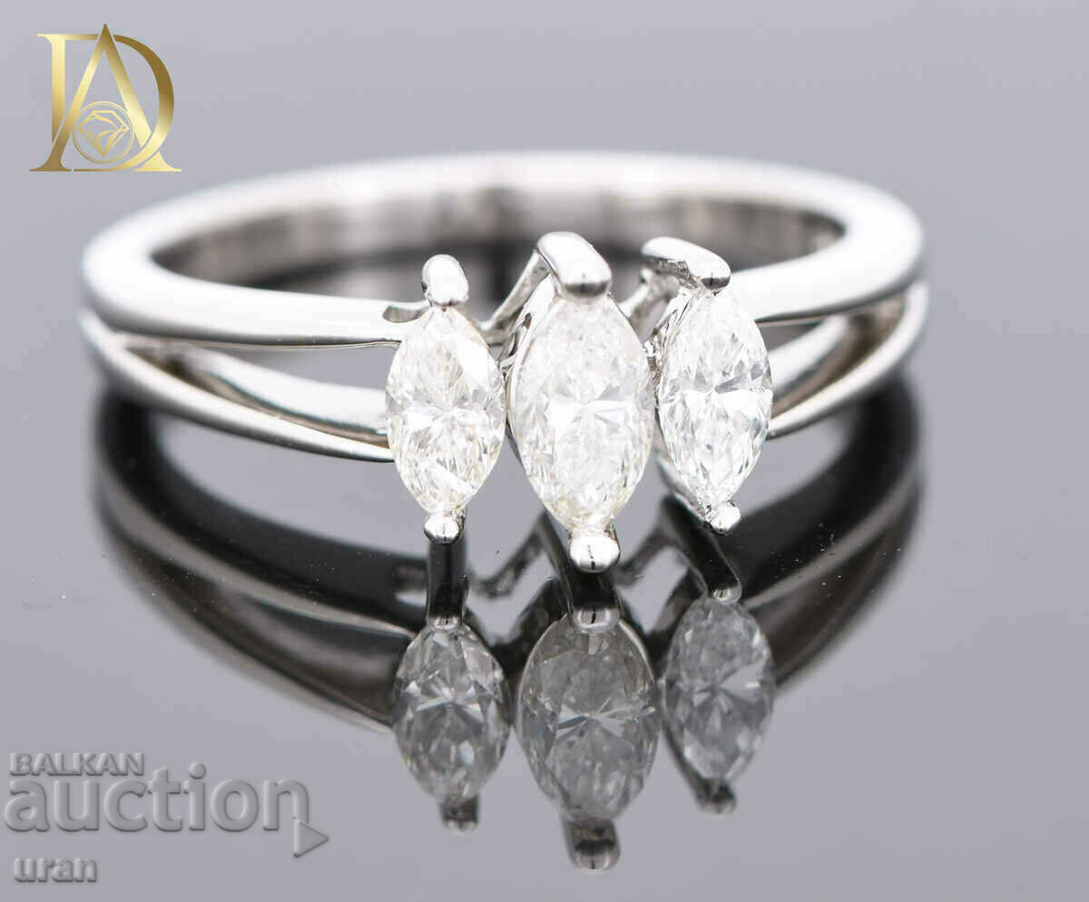 Delivery of New Gold Ring with 0.81ct Natural Diamonds Delivery of New Gold Ring with 0.81ct Natural Diamonds