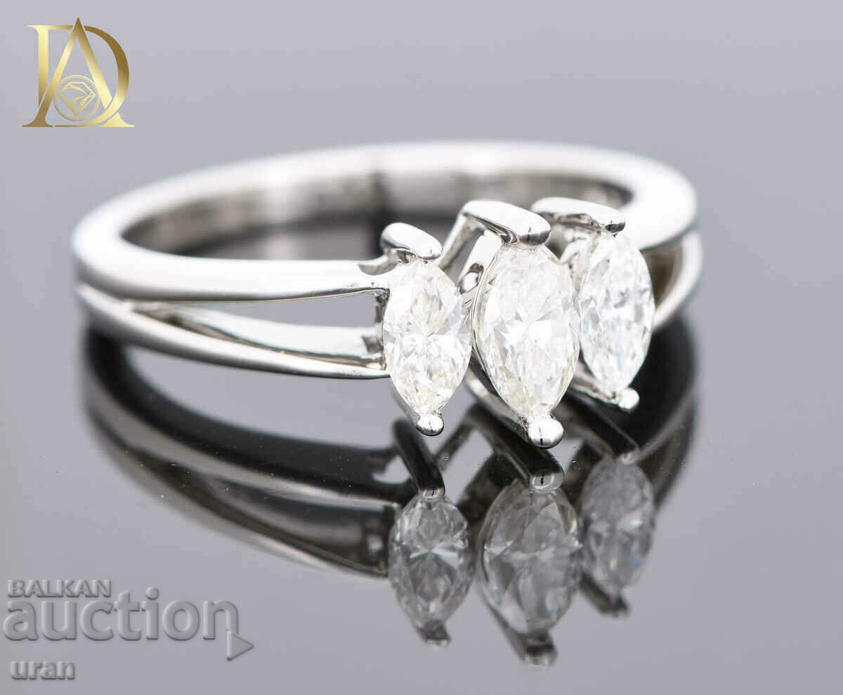 New Gold Ring with 0.81ct Natural Diamonds - 5 New Gold Ring with 0.81ct Natural Diamonds - 5